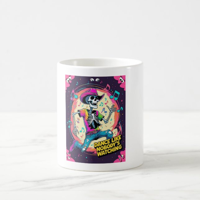 Caneca De Café Dance Like Nobody’s Watching – Wild Skeleton Groov (Centro)