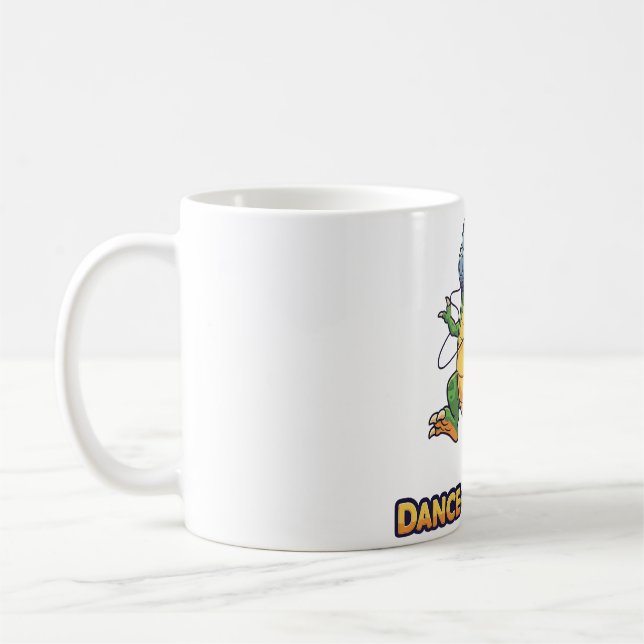 Caneca De Café Dance-o-Saurus (Esquerda)