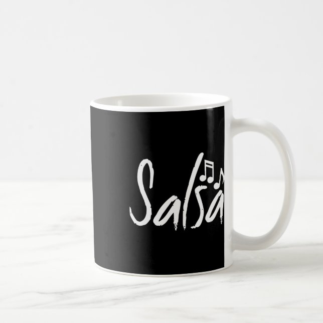 Caneca De Café Dance Shirt Salsa Engraçado Dançando Presentes (Direita)