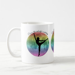 Caneca De Café Dancer camiseta "Dancer da Lua Arco-íris"