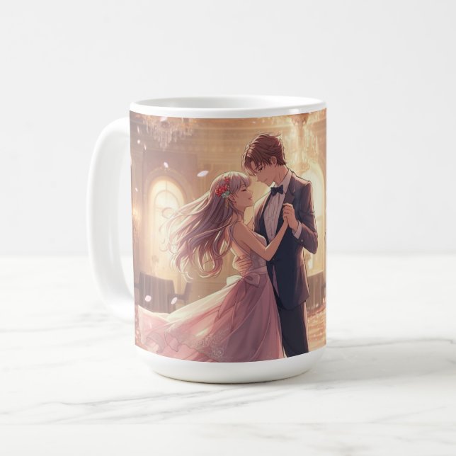 Caneca De Café Dancing Couple Valentine's Day Mug (Frente Esquerda)