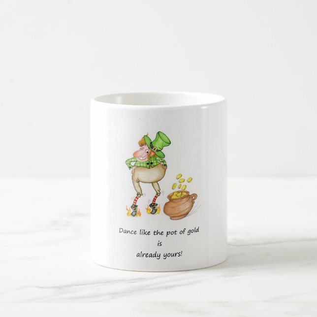 Caneca De Café Dancing Leprechaun (Centro)