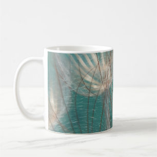 Caneca De Café Dandelion branco em fotografia fechada