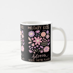 Caneca De Café Dandelion Militar Floresce Onde Plantado Roxo
