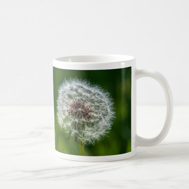 Caneca De Café Dandelion Na Lâmina De Café Leve (Direita)
