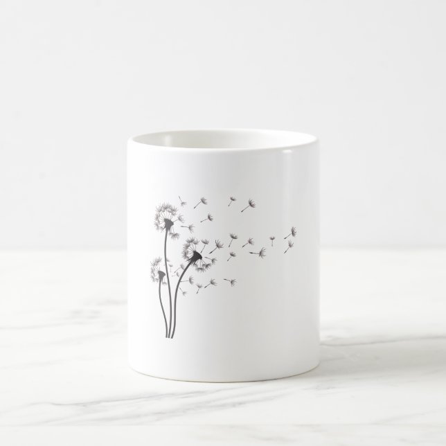 Caneca De Café Dandelion Preto (Centro)