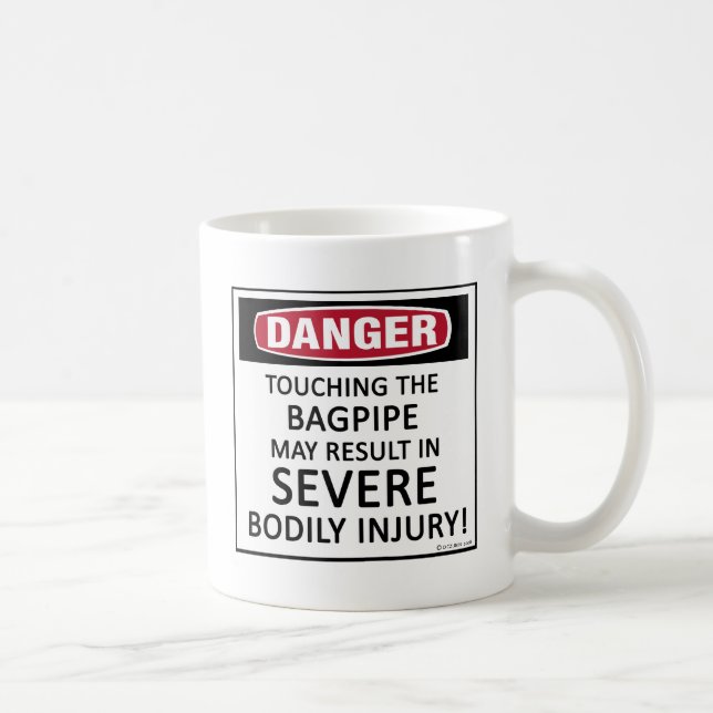 Caneca De Café Danger Bagpipe (Direita)