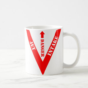Caneca De Café Danger Jet Intake Mug