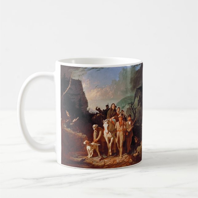 Caneca De Café Daniel Boone escoltando colonos (Esquerda)