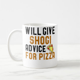 Caneca De Café Dará conselhos de Shogi para pizza Dito engraçado