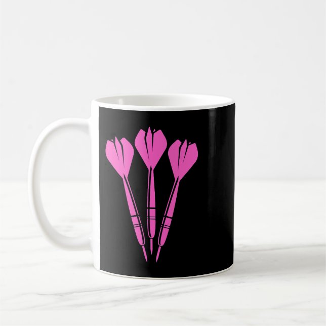 Caneca De Café Dardos engraçados para jogadores de dardos Pally 2 (Esquerda)