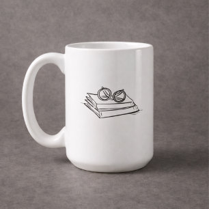 Caneca De Café Dark Academia – Arte de Livro Vintage   Presente p