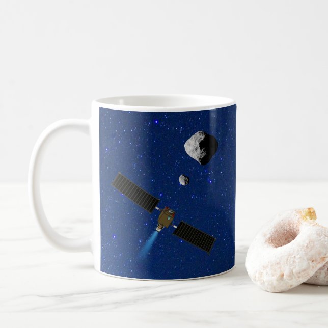Caneca De Café DART Asteroide Defletor Espacial (Com Donut)
