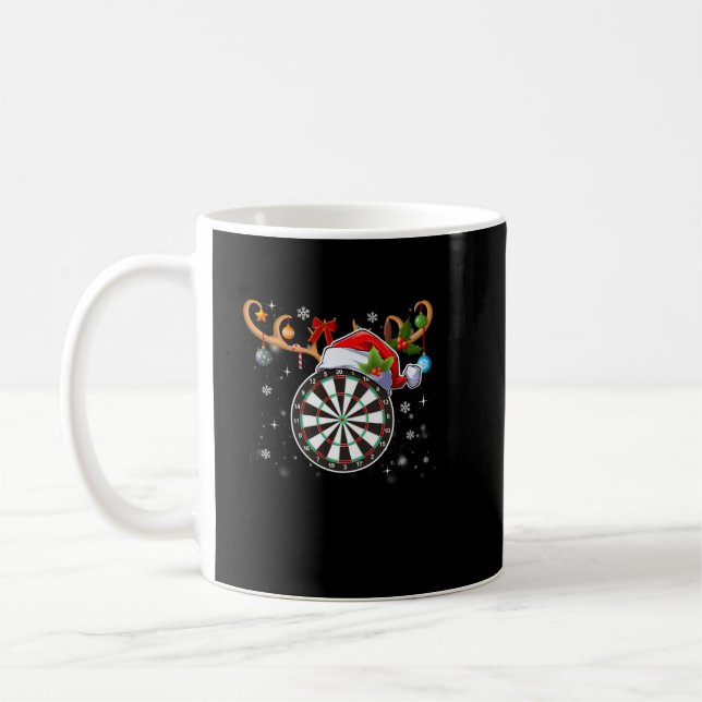 Caneca De Café Dart Christmas Dartboard Dartboard Gift  (Esquerda)