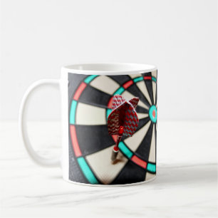 Caneca De Café Dartboard Colorida e Dart Mug