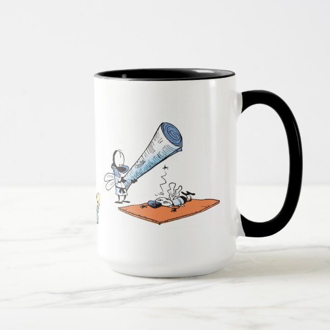 Caneca de café das artes marciais da mosca da casa (Direita)