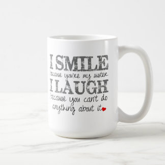 Caneca de café das citações da irmã