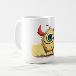 Caneca De Café „Das fröhliche Punkti-Monster“