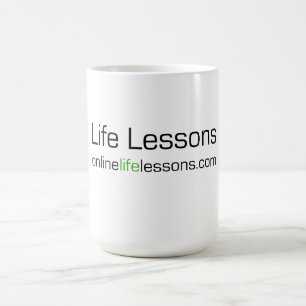 Caneca de café das lições da vida