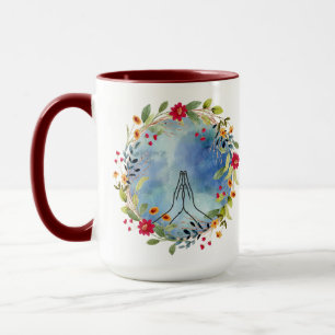 Caneca de Café das Mãos em Oração das Mulheres