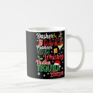 Caneca De Café Dasher Dancer Prancer Vixen Moscato Vodka Tequila 