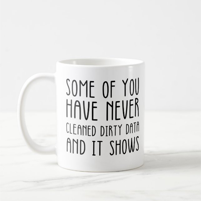 Caneca De Café Data Analyst And Data Scientist Funny Data Work (Esquerda)
