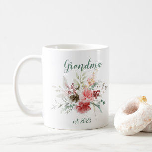 Caneca De Café Data da avó PERSONALIZÁVEL - Primeira vez Vovó