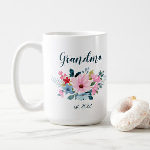 Caneca De Café Data da avó PERSONALIZÁVEL - Primeira vez Vovó