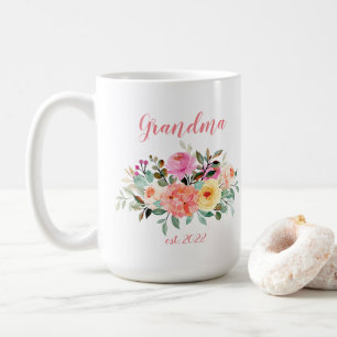 Caneca De Café Data da avó PERSONALIZÁVEL - Primeira vez Vovó