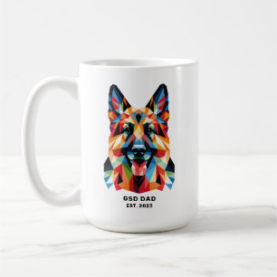 Caneca De Café Data de Fundação do Pai do Cão Pastor Alemão