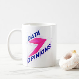 Caneca De Café DATA > OPINIONS Mug | Geek Coffee Cup - Bright