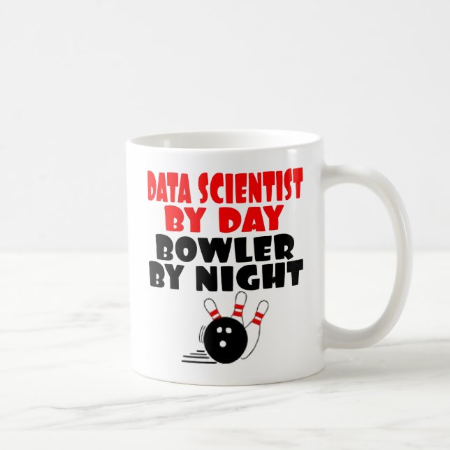 Caneca De Café Data Scientist ama Boliches (Direita)