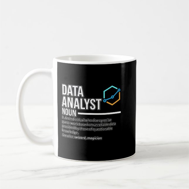 Caneca De Café Data Scientist Science Lov, Definição de Analistas (Esquerda)