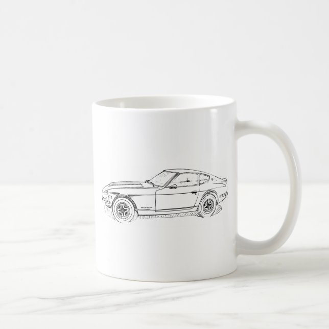 Caneca De Café Datsun 240Z (Direita)