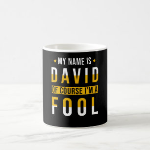 Caneca De Café David Name Gift Engraçado Say
