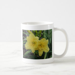 Caneca De Café Daylily Amarelo Sunny