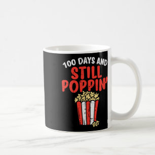 Caneca De Café Days Ainda Poppin Popcorn Foodie 100º Dia da Escol