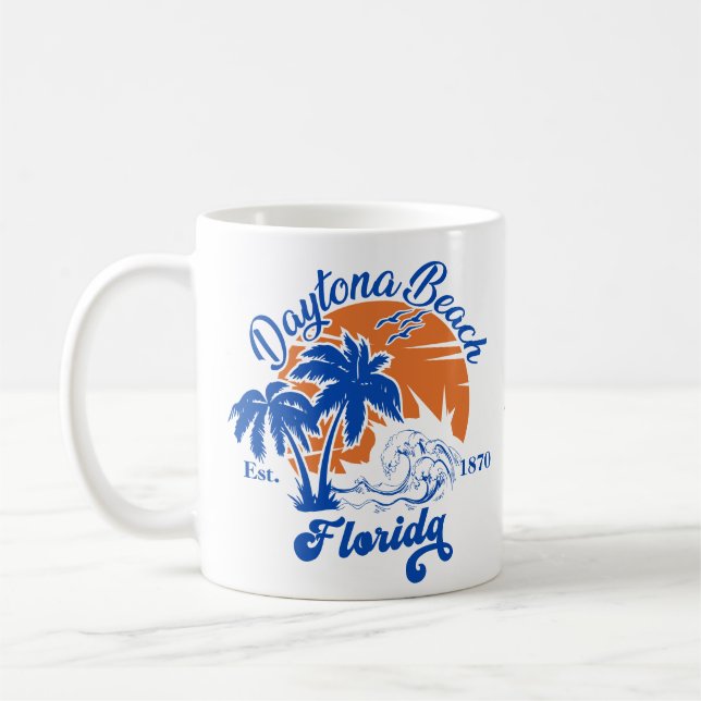 Caneca De Café Daytona Beach Summer Waves Férias 80 (Esquerda)