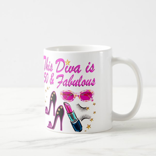 CANECA DE CAFÉ DAZZLING 50TH DIVA (Direita)