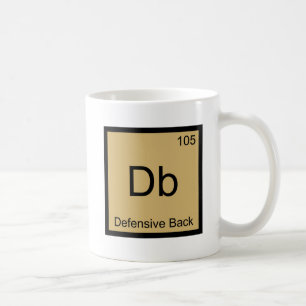 Caneca De Café Db - Elemento Químico de Volta Defensiva Tee