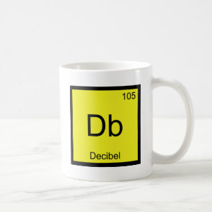 Caneca De Café DB - T do ruído do símbolo do elemento da quími