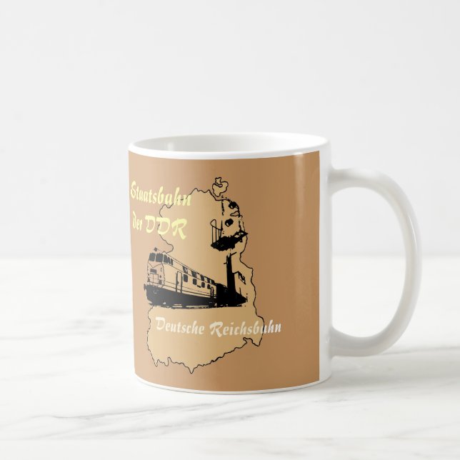 Caneca De Café DDR desenhos de publicidade Reichsbahn Alemão (Direita)
