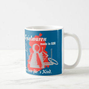 Caneca De Café DDR desenhos de publicidade Spielwarenkombinate DD