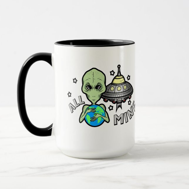 Caneca de Café de 15 oz Alien All Mine (Esquerda)