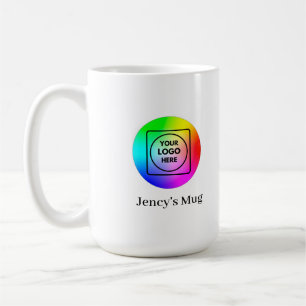 Caneca de café de 15oz com logotipo personalizado 