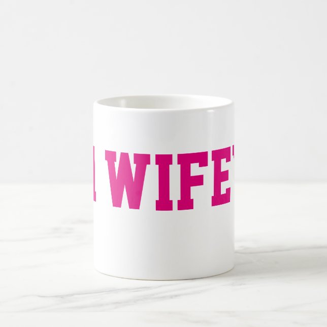 Caneca de café de #1 Wifey (Centro)