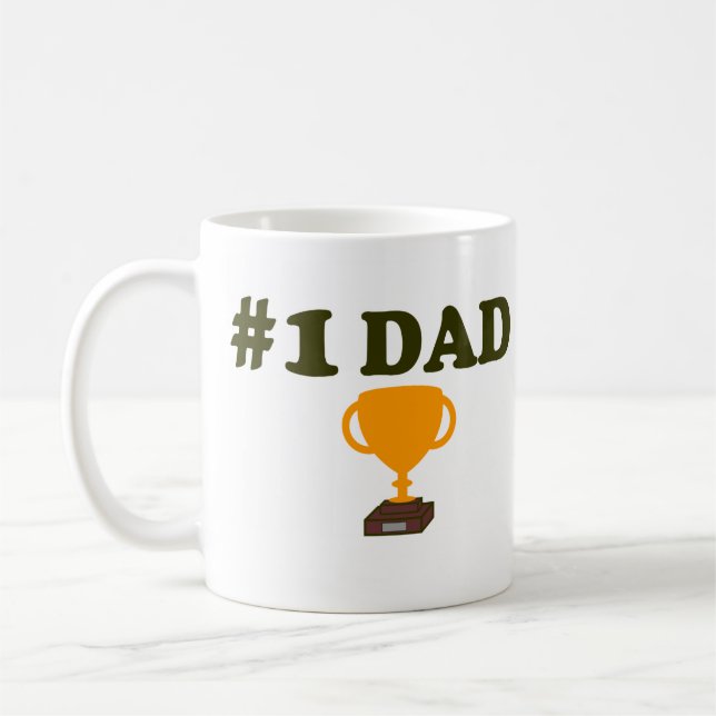 Caneca de café de #1Dad (Esquerda)