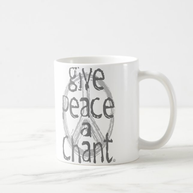 Caneca De Café Dê à Paz um canto (Direita)
