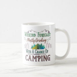 Caneca de café de acampamento engraçada