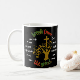 Caneca de café de adoração da Igreja de Natal